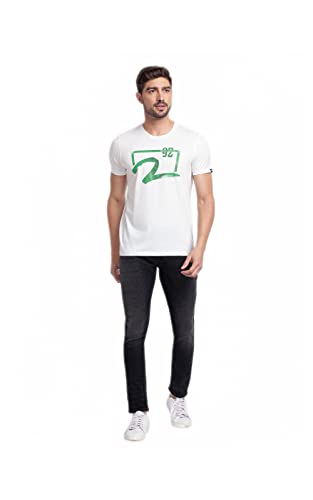 Image of Spykar Men's Kano Slim Fit Mid-Rise Jeans (Ankle Length)