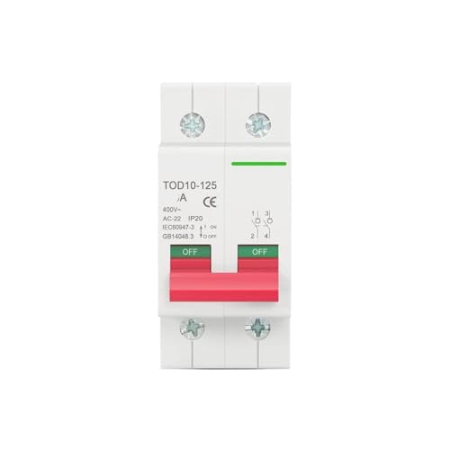 Disjoncteur d'isolation 2P 100A interrupteur principal tableau 230V 400V