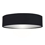 Bombilla no incluida Smartwares Plafón Mia 6000.543 de Ranex, 40 cm, Negro