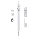 Wright Products - Light Duty Pneumatic Head Jamb Screen and Storm Door Closer, White, VJ1020CALWH