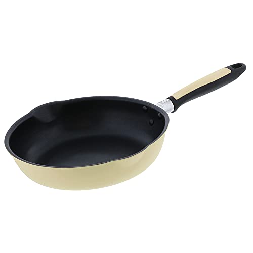 ベストコ フライパン 26cm クリーム 軽わざパン ふっ素樹脂加工 IH ガス火 オール熱源対応 両口 NQ-0096 カリーノ