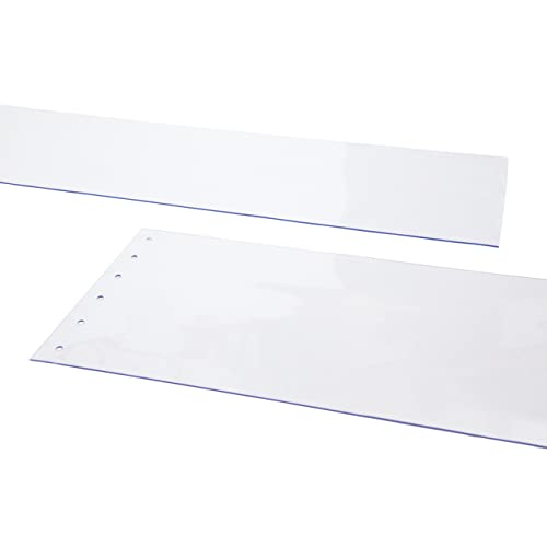 Strivide – Vinyl Strip Curtain - Door Replacement Strips - Standard Smooth (Common) - 6 In. Width (Thickness: 0.06 In.) X 78 In. (6 Ft 6 In.) Height - Pack Of 4 Strips #TOP3