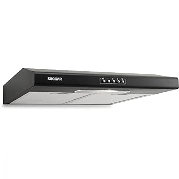SUGGAR DEPURADOR DE AR SLIM C/MANTA 60CM PRETO 3 VELOCIDADES 110V DI601PT
