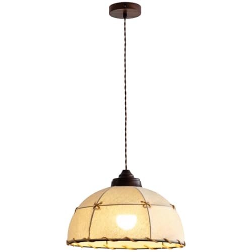 Lustre à tambour haut de gamme en tissu beige d'inspiration japonaise traditionnelle