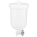 Spray Paint Cup, Plastic Side Feed Paint Tool Replacement Pot with Thread Connector fit for W101 W71 R 2 K 2 F 2 Spray Paint Capacity 400ml