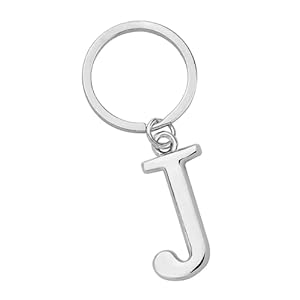 Keyring Letter – Initial Alphabet Key Ring Charm (J)