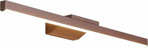 Miroir lumineux LED pour éliminer les ombres avec l'éclairage d'armoire de salle de bain marron