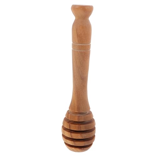 Ciieeo Wooden Sticks Honey Spoon for Mixing Honey Jam and Syrups Portable Honey Stirrer for Tea and Honeycomb Dippers