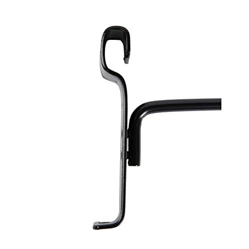 12 Inch Black Peg Hook For Wire Grid - Pack Of 50 - For Use With 3” On Center Wire Grid And Slat Grid Panels - Metal Display Hooks For Gridwall - Great For Retail, Convenience, And Thrift Stores #TOP6
