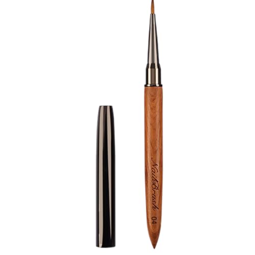 Brush – Comfortable Nail Design Painting Brushes, Sandalwood Nails Brushes para uso doméstico y profesional de uñas salón, finos detalles, dibujo fino, salón en casa