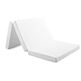 Folding Mattress Twin XL Size, YUGYVOB Foldable Mattress with Non-Slip Bottom and Removable Cover, 78'' x 38'' x 4''