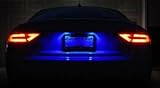 TRUE LINE Automotive 2 Piece Blue License Plate LED Bulbs T10 Wedge 5 SMD