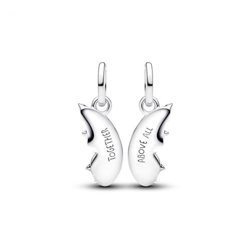 Miniatura 2 de Pandora Moments 794244c01 - Colgante De Mariposa Divisible De Plata De Ley Con Circonitas, Compatible Con Me Y Moments