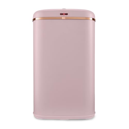 Tower T838010PNK Cavaletto Square Sensor Bin 58L Pink and Rose Gold