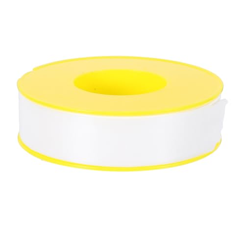 TEHAUX Cinta Selladora de Roscas de Ptfe para Fontanería, Blanca, de Alta Densidad, Grosor Mejorado 0,2 Mm, 23 M X 1,8 Cm, Resistente a Altas Temperaturas para Reparaciones de Fugas