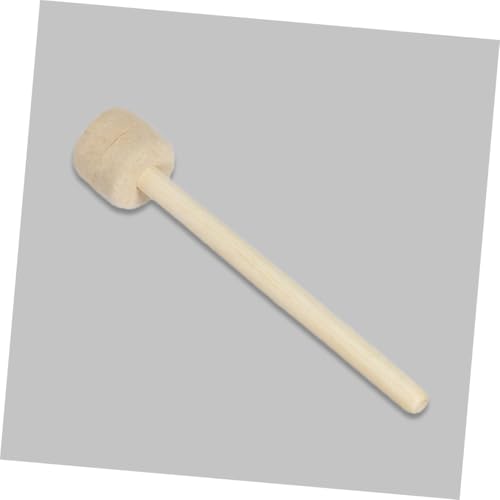 ERINGOGO Beginner to Pro: 2 baquetas de madera con cabeza de fieltro para tambores de marcha y práctica de banda miniatura 4