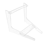 ELAYARD Abnehmbarer Acryl Gitarrenständer mit Rutschfester Oberfläche Kompakter Ukulelenhalter und Bodenständer für Akustik- E und Bassgitarren Transparenter Musikinstrumenten Organizer