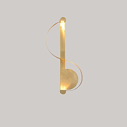 Applique tout cuivre longue tige LED 6W, luminaire haut de gamme en laiton de salon