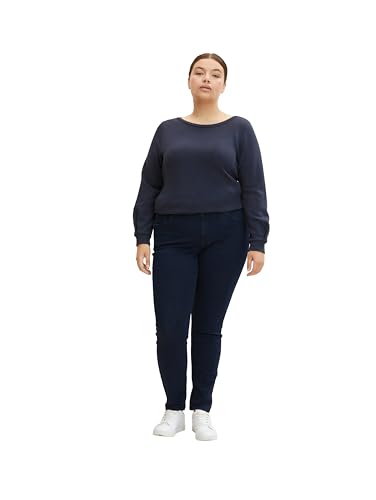 TOM TAILOR Damen 1013516 Plussize Skinny Jeans Mit Stretch, 10133 - Dark Dye Dlue Denim, 48 EU