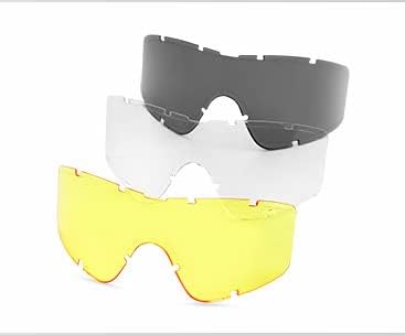Tactical Goggles Replacement Lens Compatible with ESS Profile Series Goggles and Xaegistac Airsoft Goggles