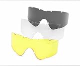Tactical Goggles Replacement Lens Compatible with ESS Profile Series Goggles and Xaegistac Airsoft G