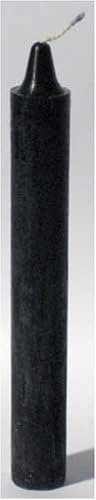 Set of 6 Black 6" Taper Candles