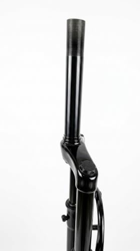 Image of Furix 26 Inch Threaded Suspension Fork, Glossy Black Steel, 100 mm Travel, Disc and V-Brake Compatible | STEEL