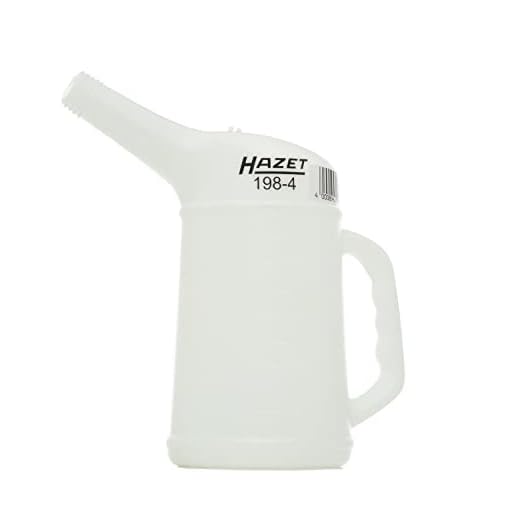 Westmark Messbecher mit Feinmesskegel, mehrsprachigen Messskalen und verschiedenen Maßeinheiten, Füllvolumen: 0,5 Liter, Kunststoff, Trichterförmig, Gerda, Transparent, 30762270 4 HAZET 198-4 Messbecher