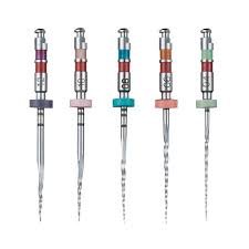 Kerr 822-0253 TF Nickel-Titanium Twisted Rotary Endodontic File, Size 25, 0.10 Taper, 23 mm Length, Red Tip (Pack of 3)