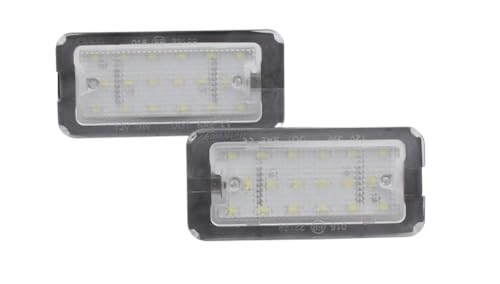 CMJAHU Compatible con Fiat 500 y Abarth 500 (2007-2020), luces LED blancas de xenón CANbus for matrícula (2 unidades)