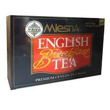 Mlesna English Breakfast Tea 100 Tea Bags Ceylon Tea (200g (7.05 Oz))
