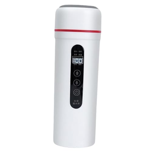 Tetera eléctrica 0.4L para auto, acero inoxidable negro miniatura 1