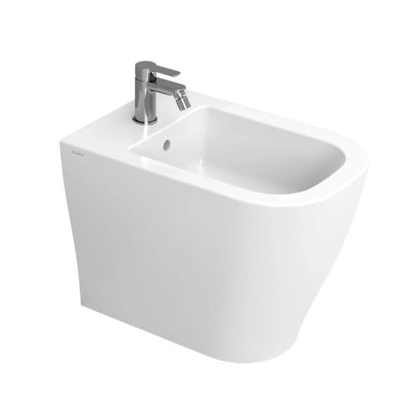 Ceramica Dolomite Bidet a terra filo parete in ceramica bianca serie mirto