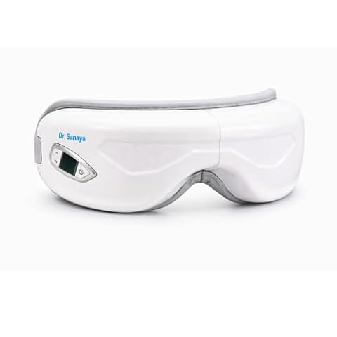 Dr. Sanaya Smart Eye Massager with Warm Compression & Air Vibration Massage | Bluetooth Music, 180° Foldable & Rechargeable Design | Helps Relax Eye Strain, Stress & Supports Better Sleep | Ideal Wellness Gift for Men & Women