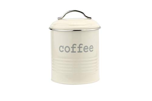 Apollo Canister Rnd Coffee Cream, Multi-Colour, 16.5x12x12