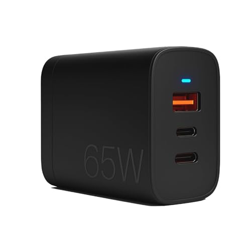 Image of Addtam 65W Original USB-C PD Fast Charging Adapter, Multi-Port Wall Charger for Laptop, MacBook, Chromebook, Tablet, Samsung, Google, Nothing, Motorola, OnePlus, and Android Smartphones, Black