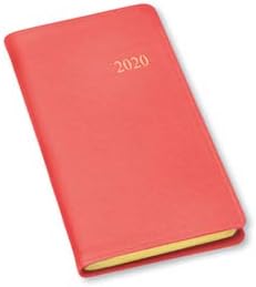 2021 Pocket Weekly Planner by Gallery Leather - Key West Salmon (Pink), 6"x3.25"