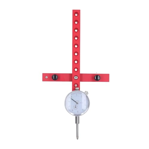 Measuring Tool Saw Gauge Table Saw Dial Indicator Wide Application 0.01in to 1in Strong Applicability for Woodworking High Resolution(Orange)