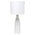 Simple Designs LT2076-OFF Alsace Ceramic Ribbed Bottle Table Lamp, Off White