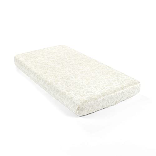 Image of Lush Decor Garden of Flowers Soft & Plush Fitted Crib Sheet, 52 inchx 28 inch, Gray