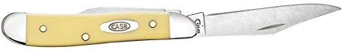 Image of Case WR XX Pocket Knife Yellow Synthetic Peanut SS Item #80030 - (3220 SS) - Length Closed: 2 7 /8 Inches