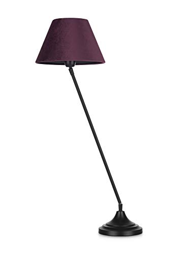 Markslöjd Garda Tischleuchte, Schwarz, Bordeaux, E27, Tischleuchte, Schwarz, Bordeaux, Metall, Universal, IP20, II, E27