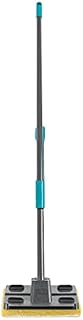 Beldray LA075635UFEU7 Anti Bac Sponge Mop with Refill, Treated with Zinc Pyrithione, Super-Absorbent, Powerful Easy Wringing Function, No Drips Or Streaks, Extendable Handle Upto 120cm, Blue