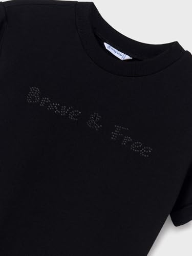 Mayoral Plush Pullover for Girls Black3