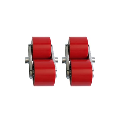 Rodillos for transpaletas, conjunto Rodamiento de bolas incorporado Diámetro de 20 mm, diámetro 70 mm, ancho 60 mm Ruedas de poliuretano PU de alta resistencia 70x60x20 mm Accesorios for carretillas e