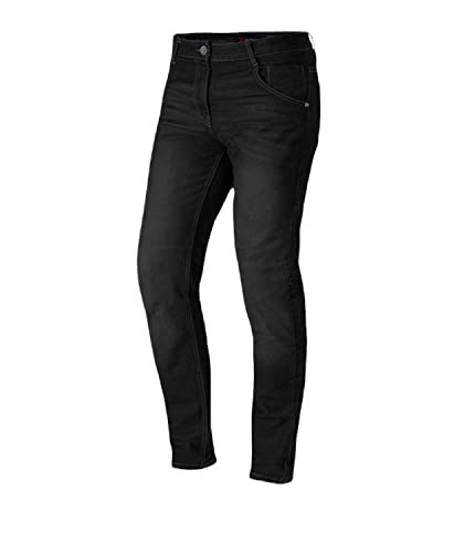 Town Noir | Jeans Moto avec Doublure en Fibre de Kevlar - Pantalon de Moto pour Homme Approuvé CE avec Protections Amovibles de Niveau 2 et Tissu Denim - Accessoires Moto Taille L Cover