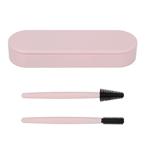 Eyelash Brush Set, 2pcs Eyelash Brush Silicone Eyebrow Elastic Portable Reusable Mascara Wands for Makeup (Light )