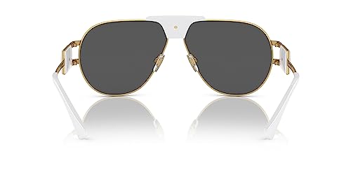 Versace VE 2252 147187 Gold Metal Pilot Sunglasses Dark Grey Standard Lens3