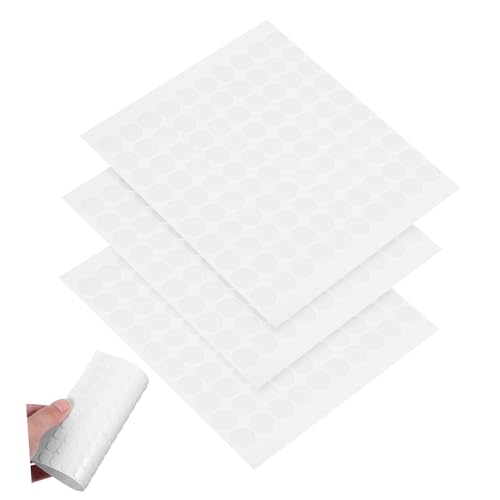 SEWACC Waterproof Circle Stickers 300pcs Double-Sided Adhesive Dots No Marks Round Dot Stickers for DIY