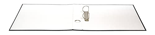 DONAU 3932001PL-01 Ringbuch/Schwarz | 2-D-Ring-Mechanik 30mm DIN A4 Ringordner Pappe/Kunststoff | Aus 1,9 mm dickem Karton mit öko PP 100µ | 10er Packung